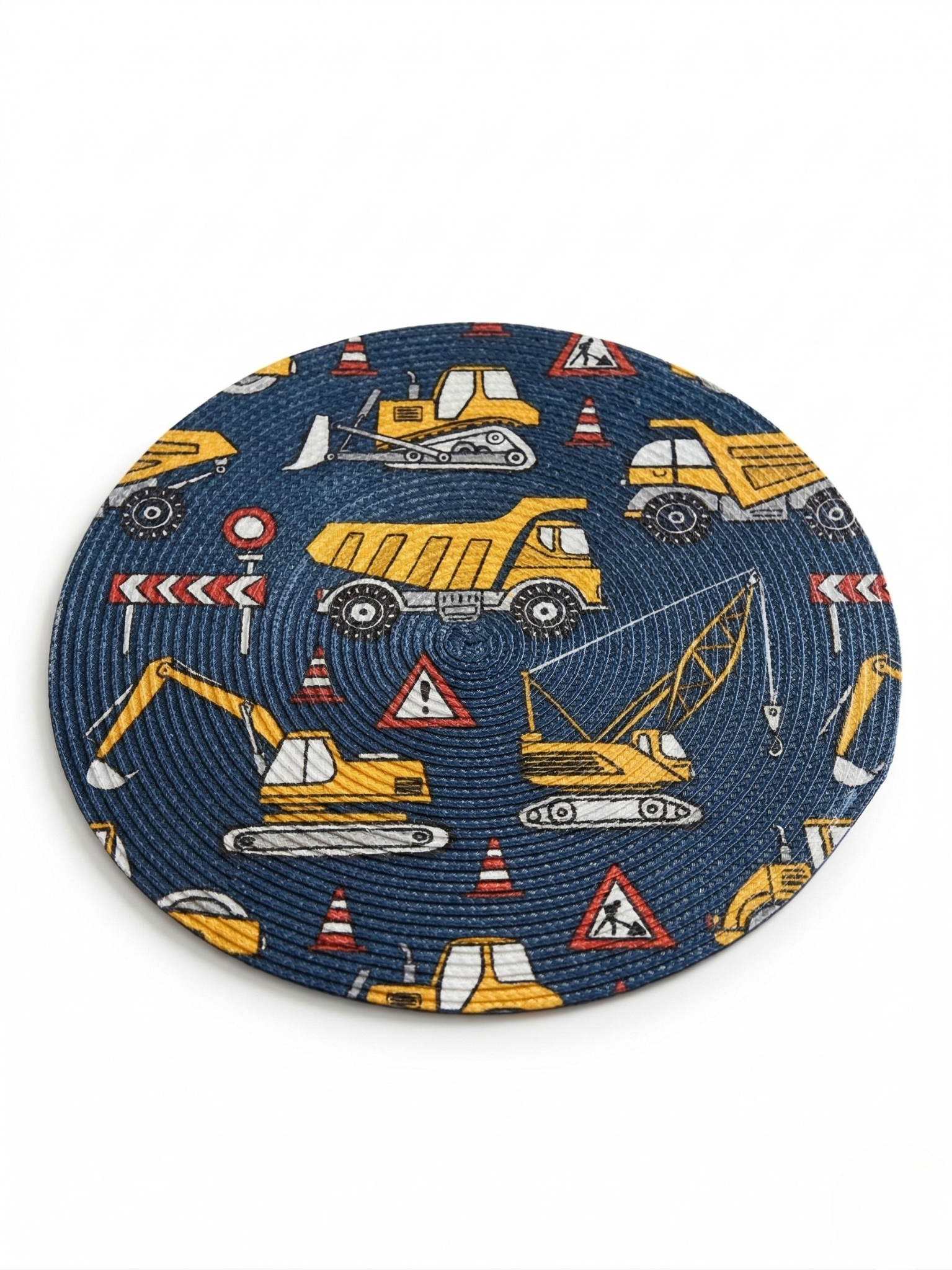 Busy Builders Braided Placemat - Set of 2 - Premium Home Decor by Moraari