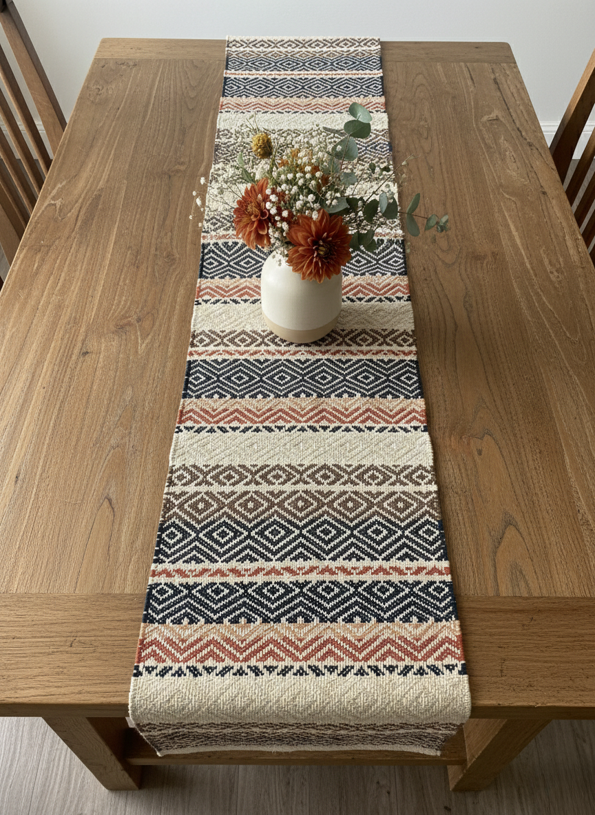 Sedona Ridge Woven Table Runner - Premium Home Decor by Moraari