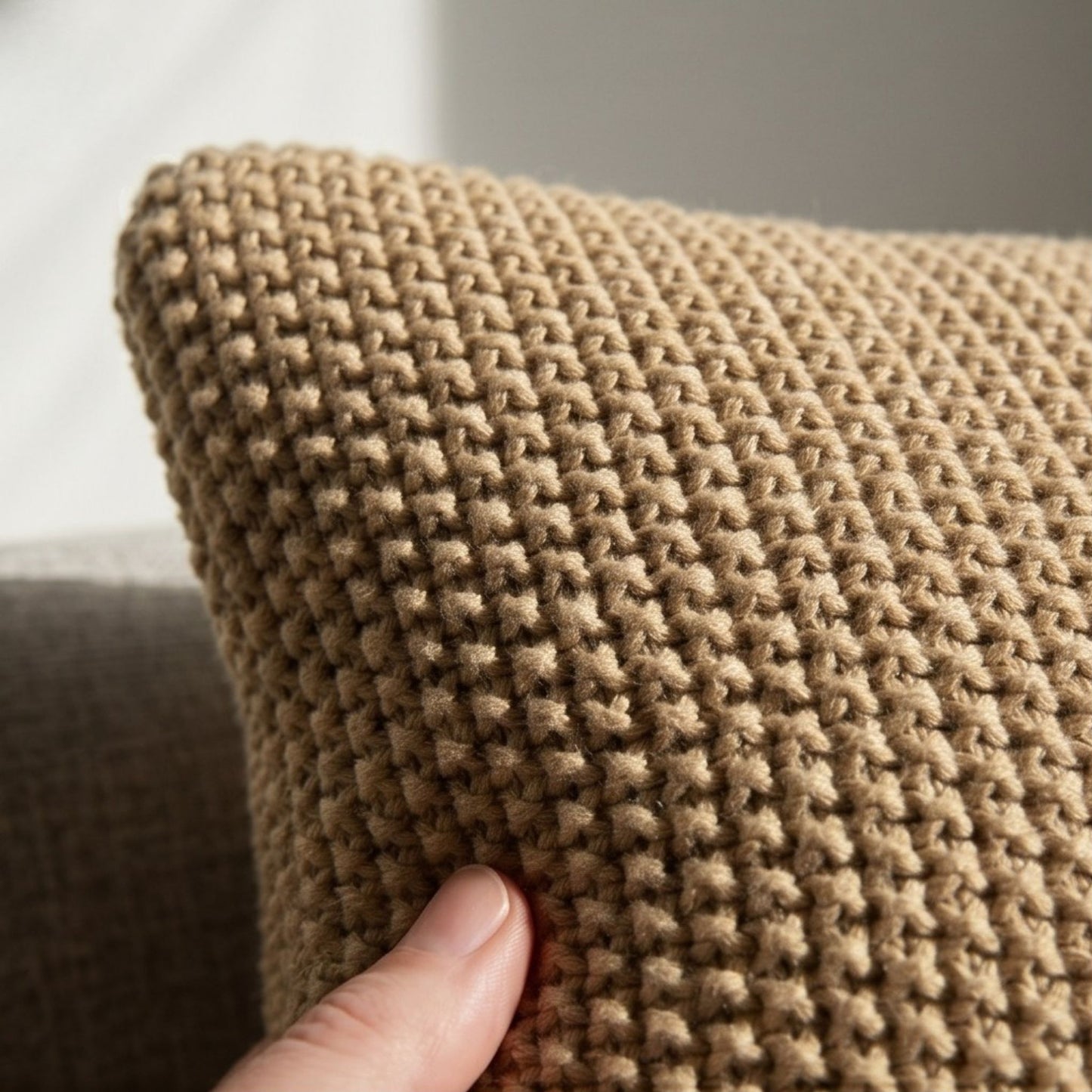 Amber Knit Cushion Cover - 18X18