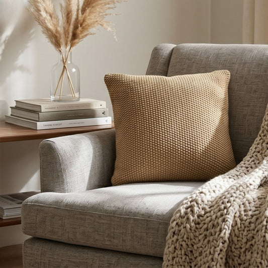 Amber Knit Cushion Cover