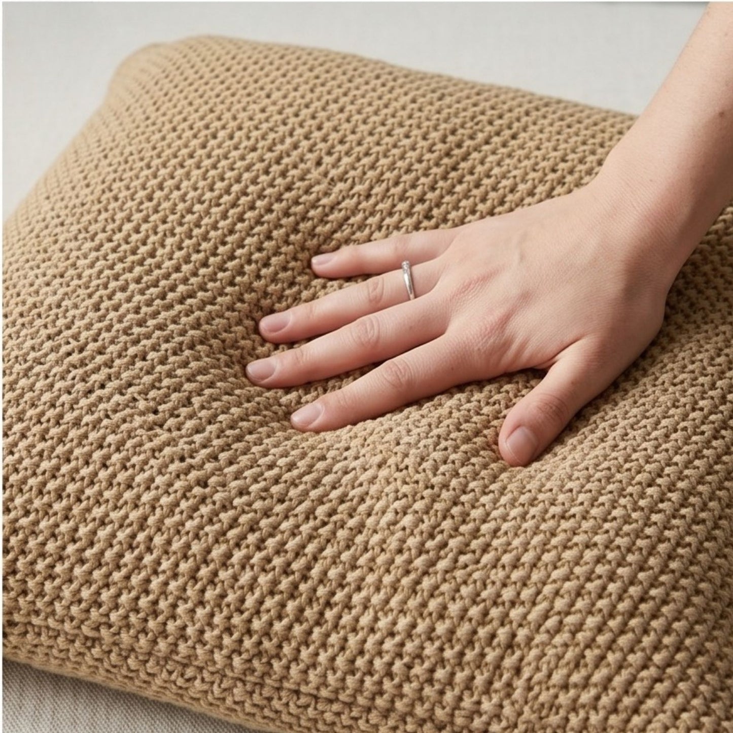 Amber Knit Cushion Cover - 18X18