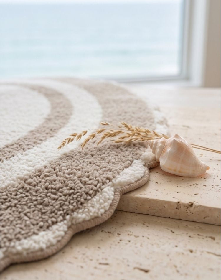 Aria Scallop Rug close up 2