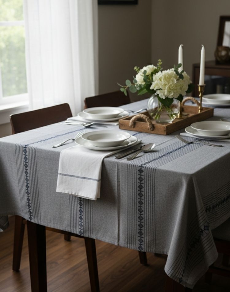 Artisan Diamond Tablecloth - front view2