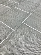 Urban Slate Geometric Bedsheet - Fitted - Double Bed