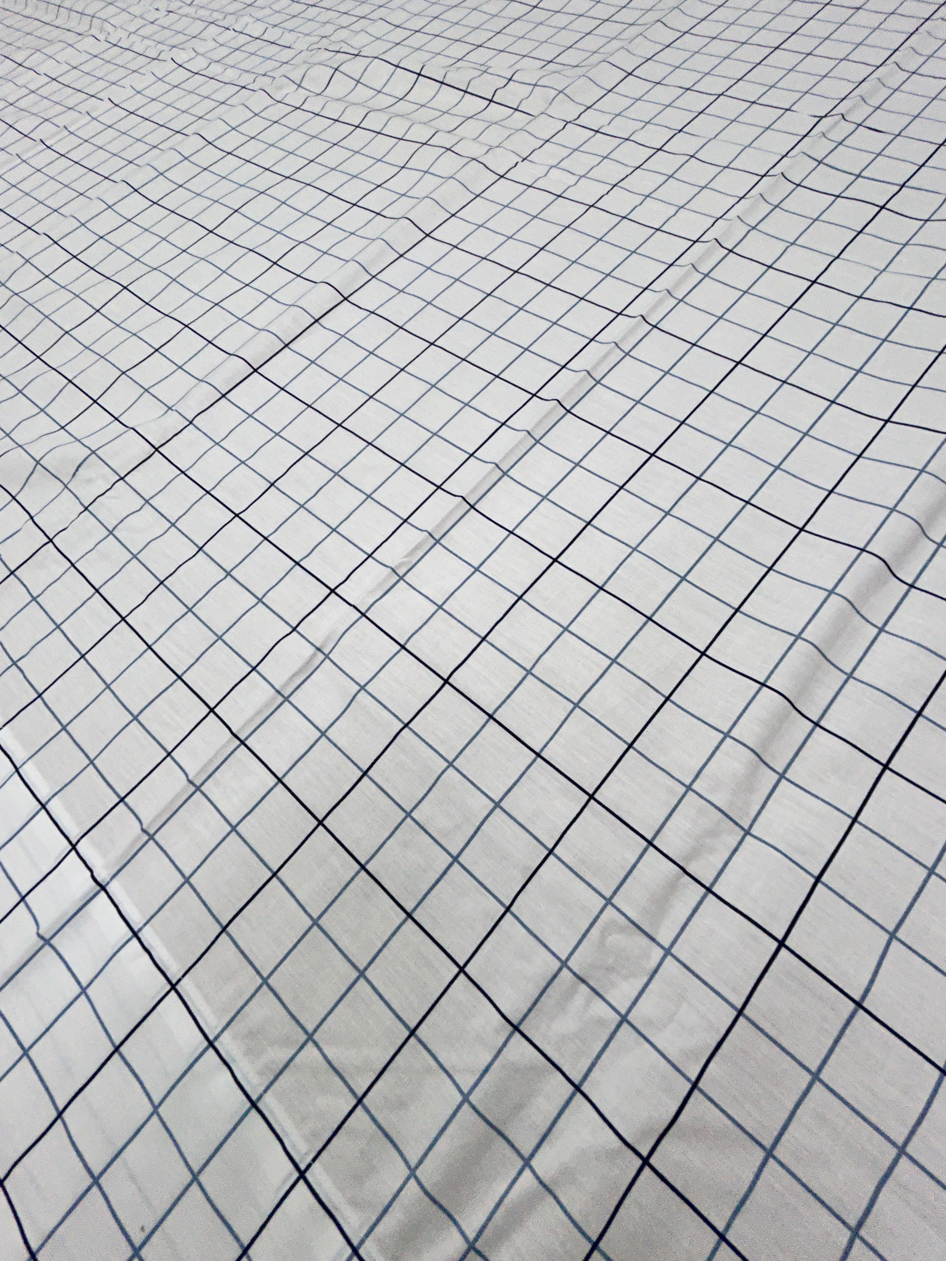 Monochrome Grid Bedsheet - King