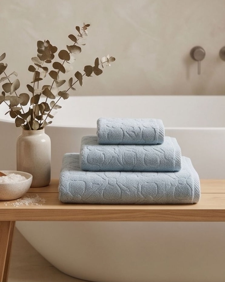 Sky Mist Towel Set - 1 Bath, 2 Hand, 2 Face