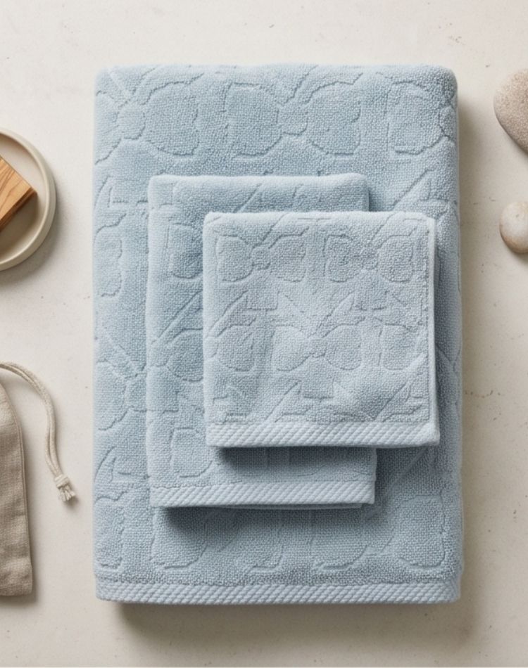 Sky Mist Towel Set - 1 Bath, 2 Hand, 2 Face