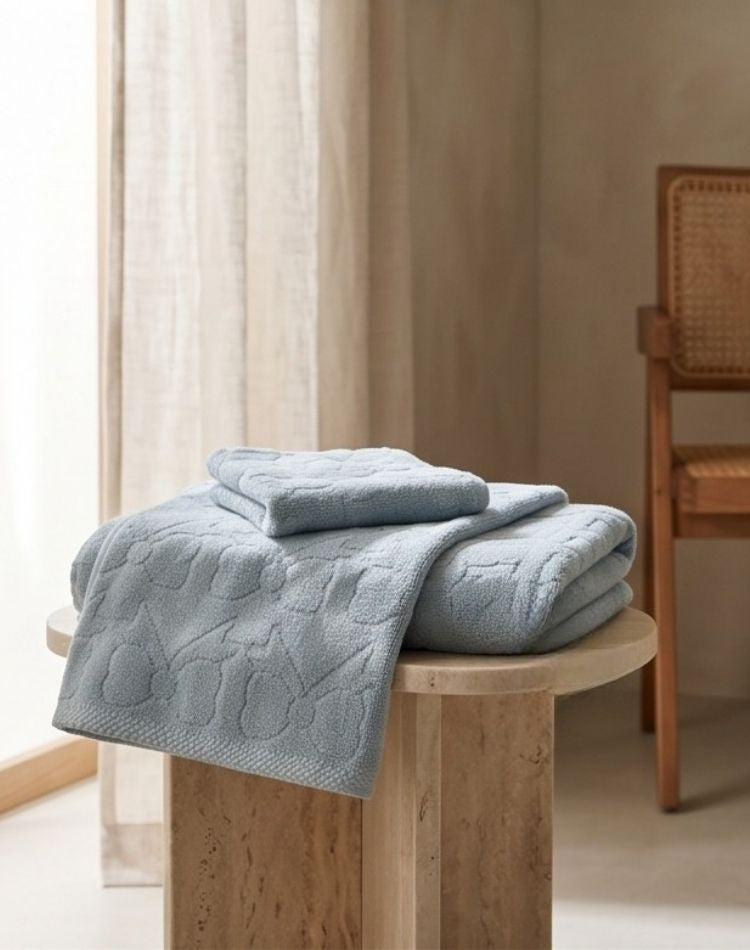 Sky Mist Towel Set - 1 Bath, 2 Hand, 2 Face