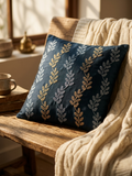 Indigo Ivy Cushion Cover - 16X16