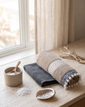 Bohemian Slate & Sand Hand Towel Set
