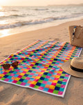 Cabana_Check_Beach_Towel FRONT VIEW