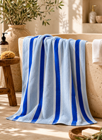 Azure Parallel Bath Towel