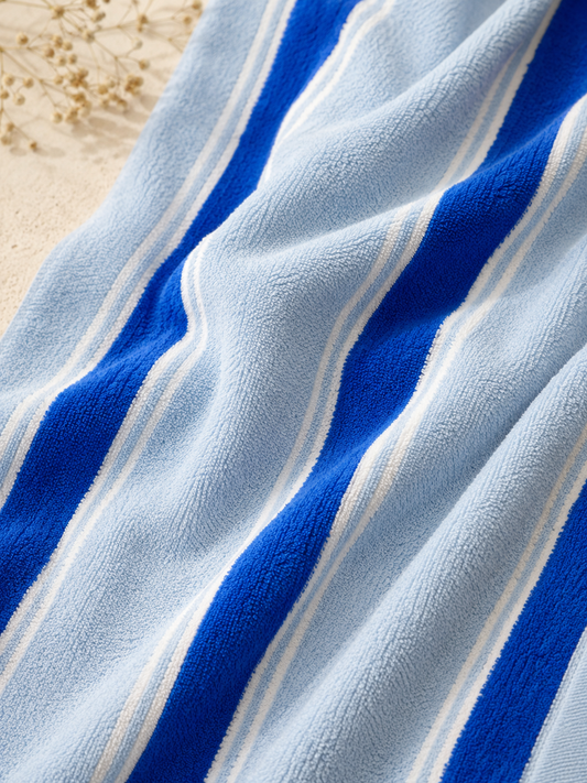 Azure Parallel Bath Towel