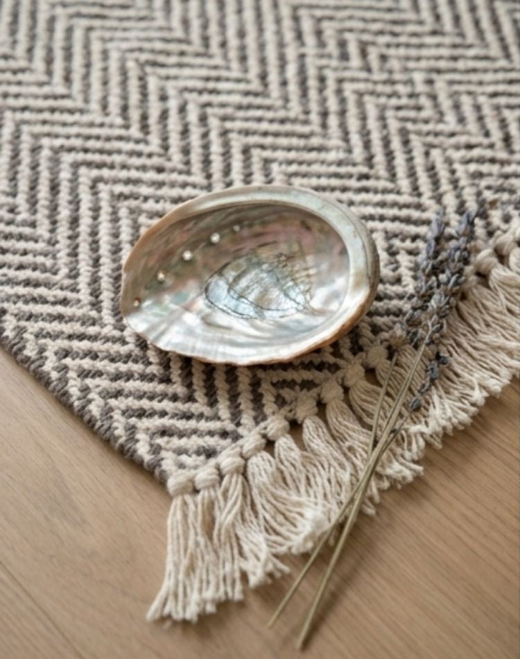 Dune Chevron Kitchen Mat close up