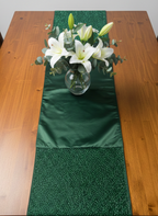 Emerald Serenade Table Runner - Premium Home Decor by Moraari