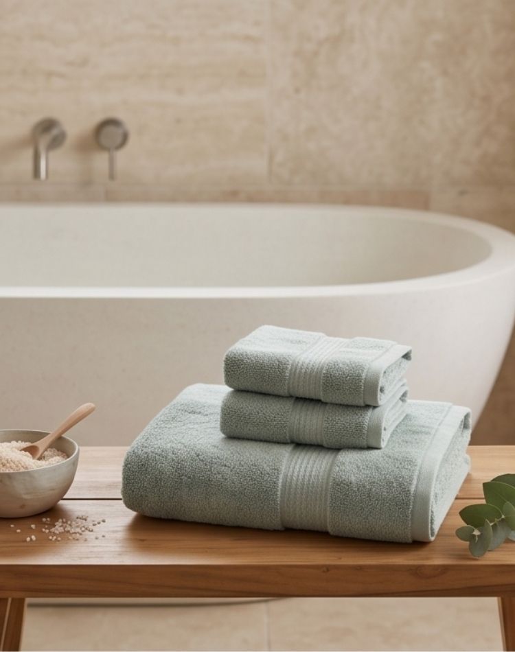 Sage Luxe Bath Towel - Set of 3