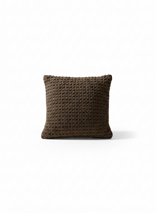 Cocoa Weave Cotton Cushion Cover - Premium Home Decor by Moraari