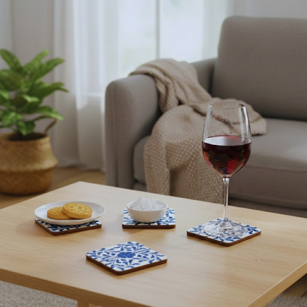 Nila Moroccan Coasters - Set of 4