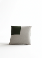 Olive Suede & Houndstooth Cushion Cover - Premium Home Decor by Moraari