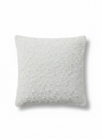Ivory Pearl-Beaded Cushion Cover - Premium Home Decor by Moraari