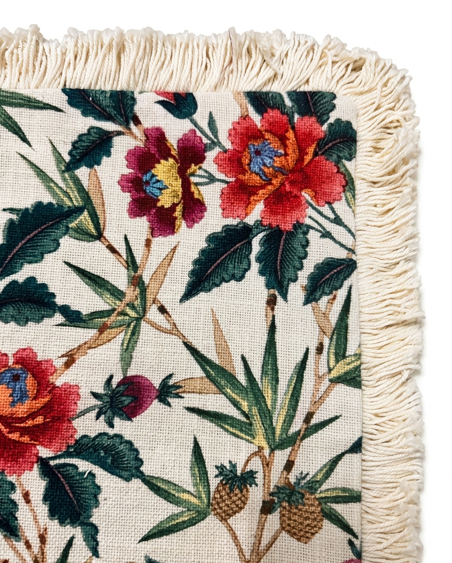Zinnia Fringe Reversible Cushion Cover