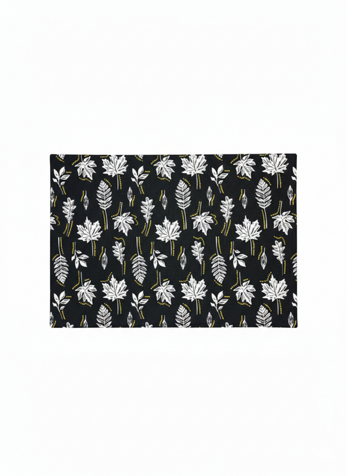 Aura Midnight Leaf Placemat - Set of 2 - Premium Home Decor by Moraari