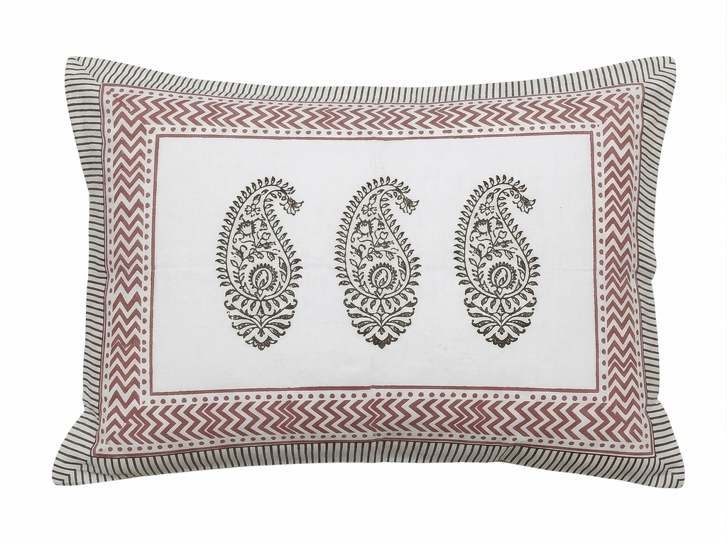 Gulab Jaal Cotton Percale Bedsheet - Premium Home Decor by Moraari