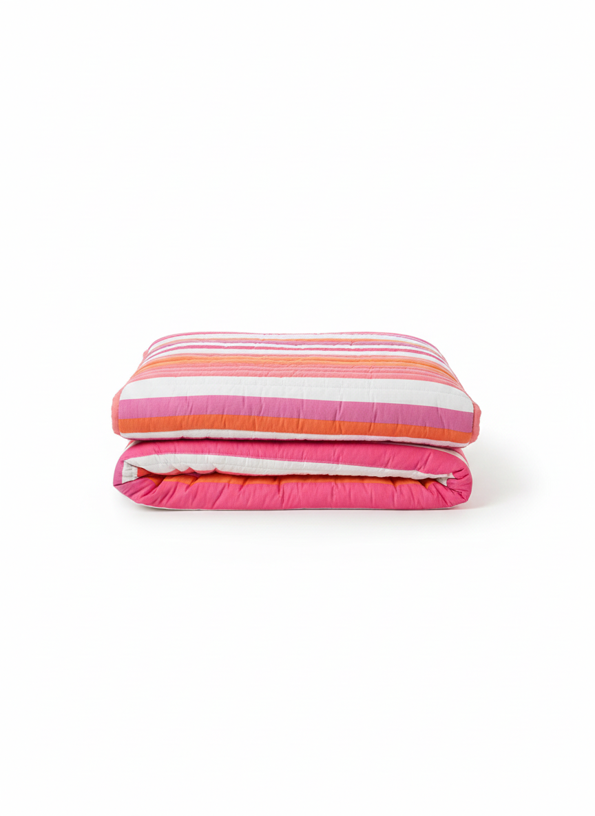 Kesar Bagh Reversible Quilt - Double - Premium Home Decor by Moraari