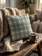 Forest Plaid Cushion Cover - 16X16