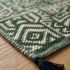 Sage Geometry Table Runner - 6 Seater