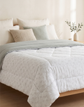 Grey Bows Reversible Quilt - King