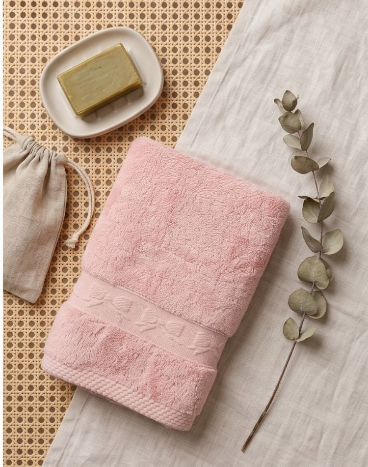 Blush Cashmere Towel Set - 1 Bath, 2 Hand