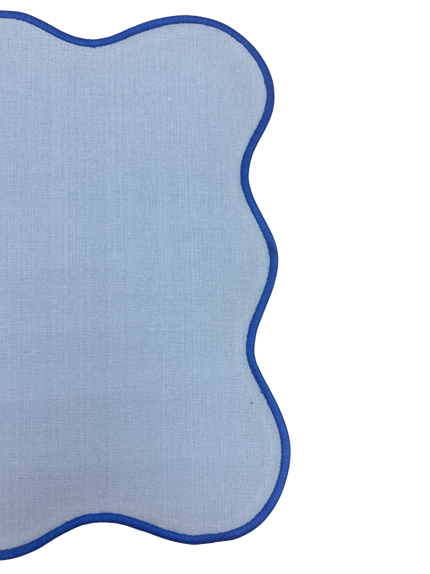 Azure Pond Scalloped Placemats - Set of 2