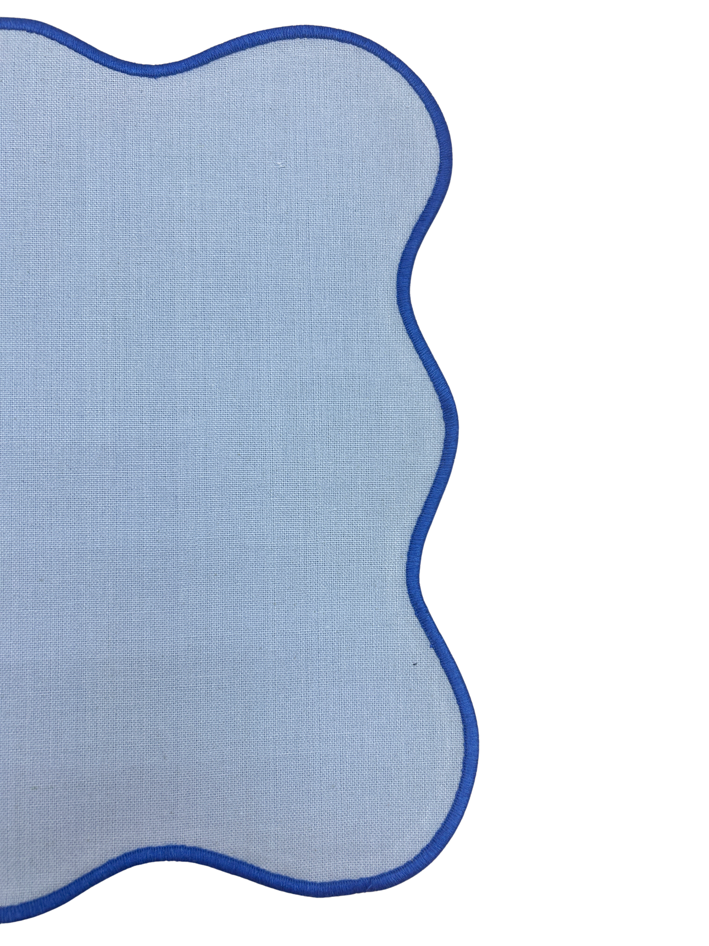 Azure Pond Scalloped Placemats - Set of 2