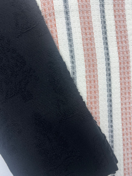 Anya Pine & Stripe Hand Towel - Set of 2 - Premium Home Decor by Moraari