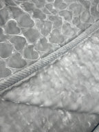 Cloud-Soft Grey Heart Baby Blanket - Premium Home Decor by Moraari