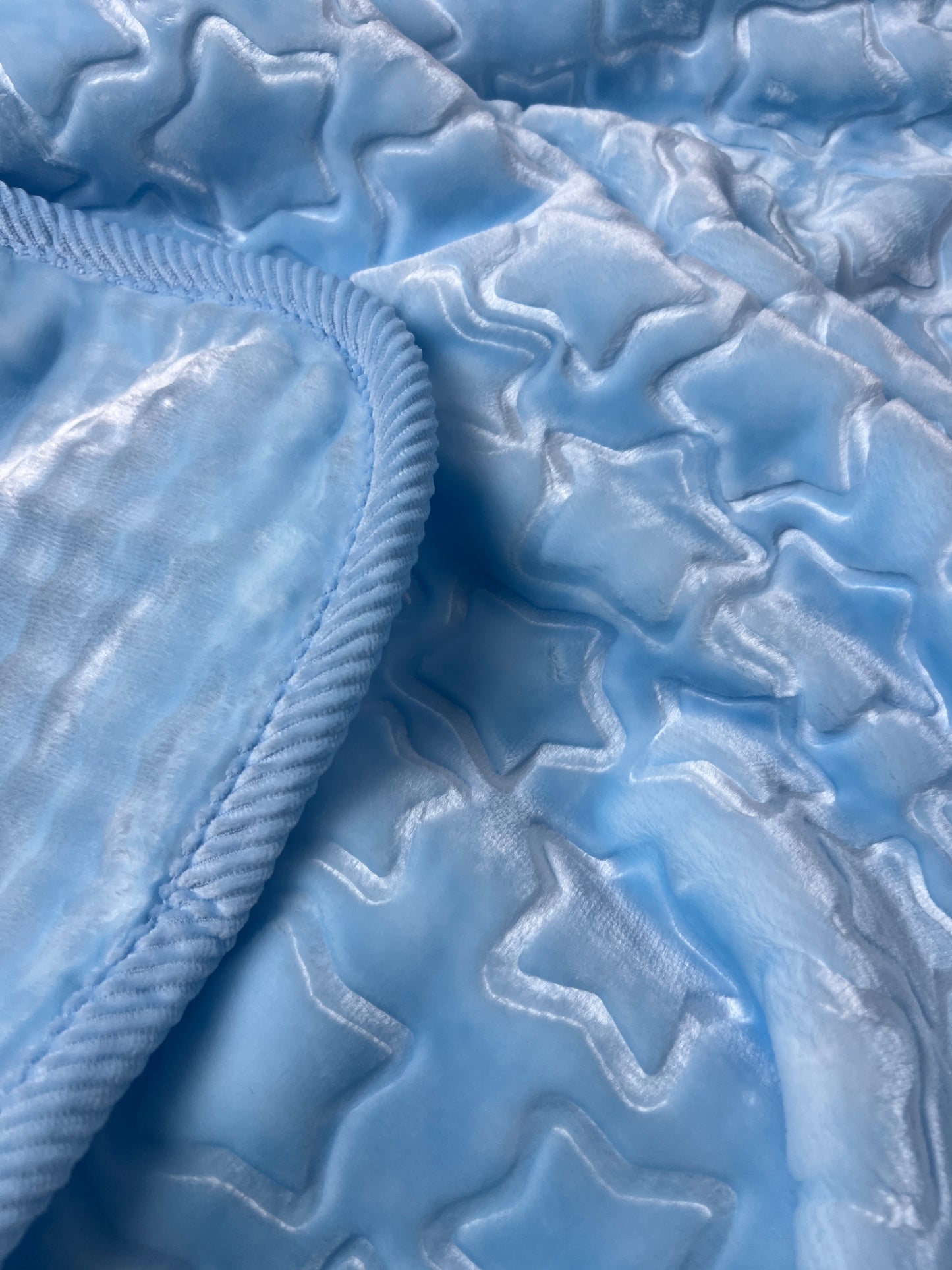 Cloud Soft Blue Star Baby Blanket - Premium Home Decor by Moraari