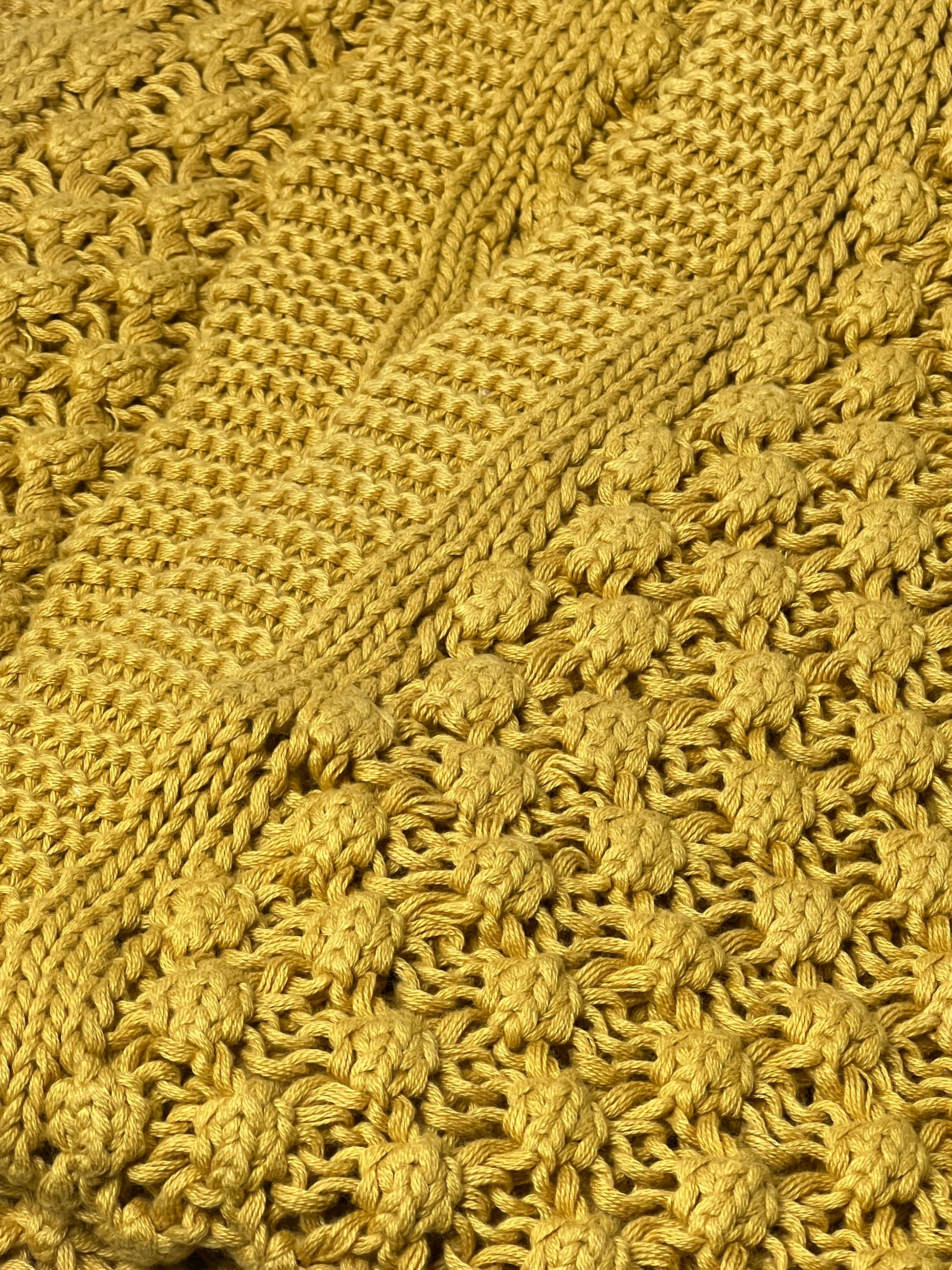 Mustard Harvest Knit Throw - Premium Home Decor by Moraari