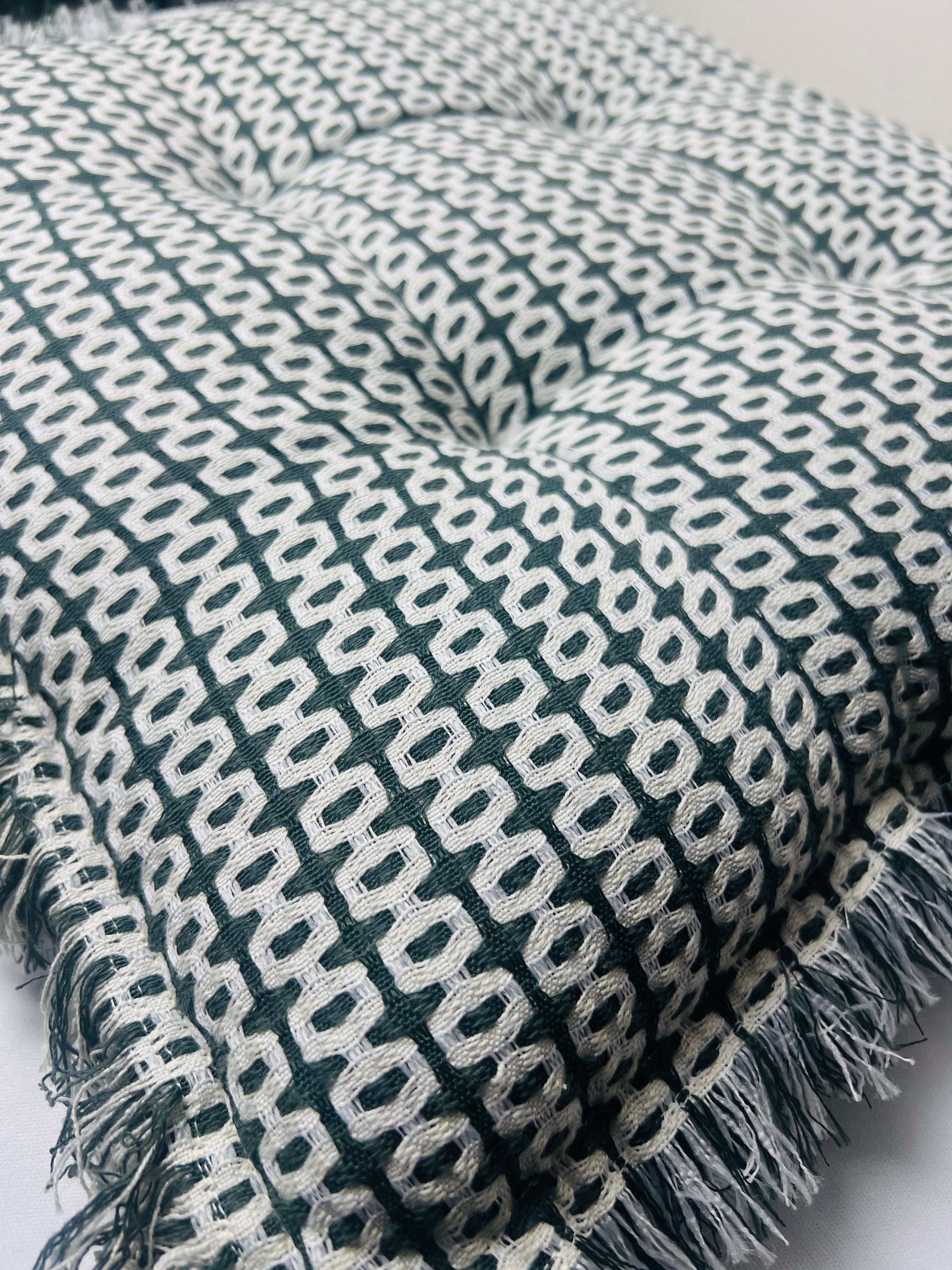 Honeycomb Tassel Floor Cushion - Premium Home Decor by Moraari