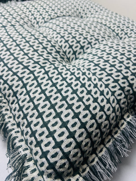 Honeycomb Tassel Floor Cushion - Premium Home Decor by Moraari
