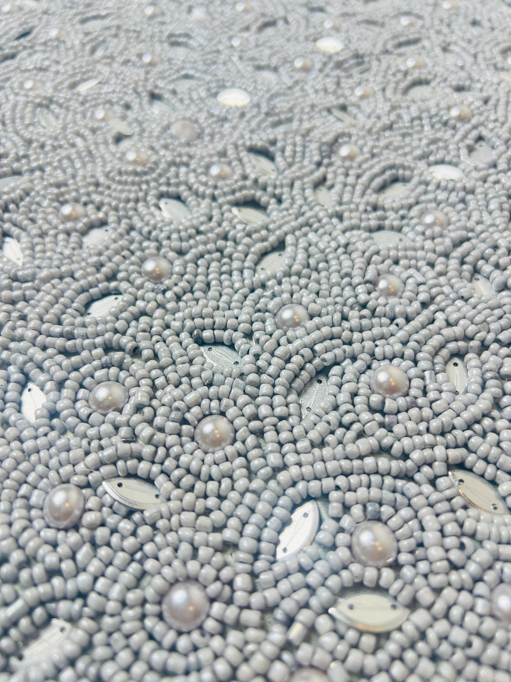 Moonlit Seed-Bead Cushion Cover - Premium Home Decor by Moraari