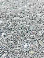 Moonlit Seed-Bead Cushion Cover - Premium Home Decor by Moraari