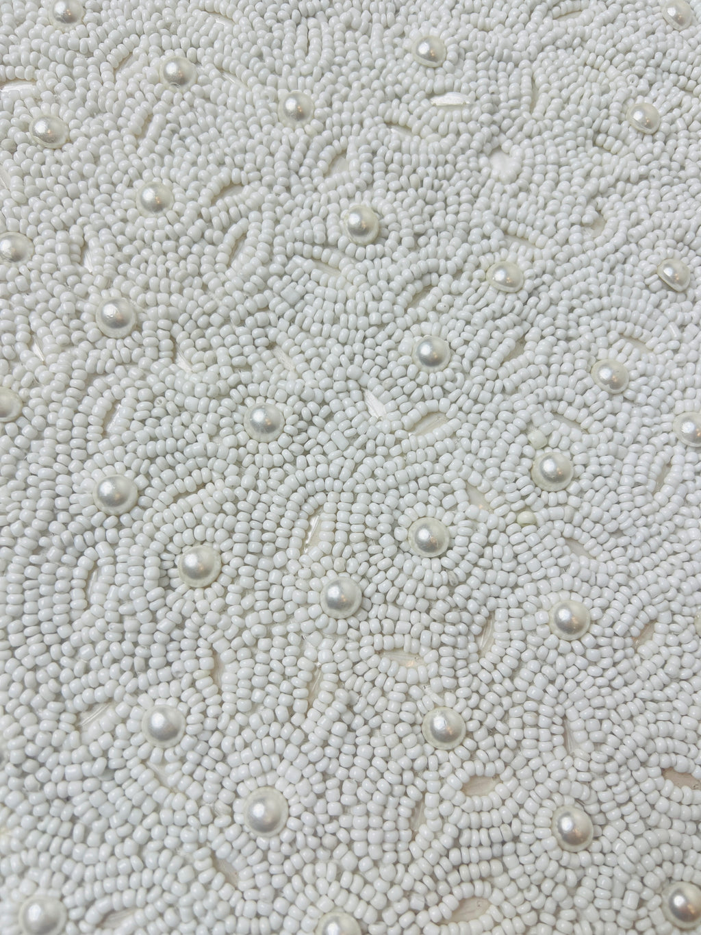 Ivory Pearl-Beaded Cushion Cover - Premium Home Decor by Moraari
