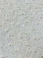 Ivory Pearl-Beaded Cushion Cover - Premium Home Decor by Moraari