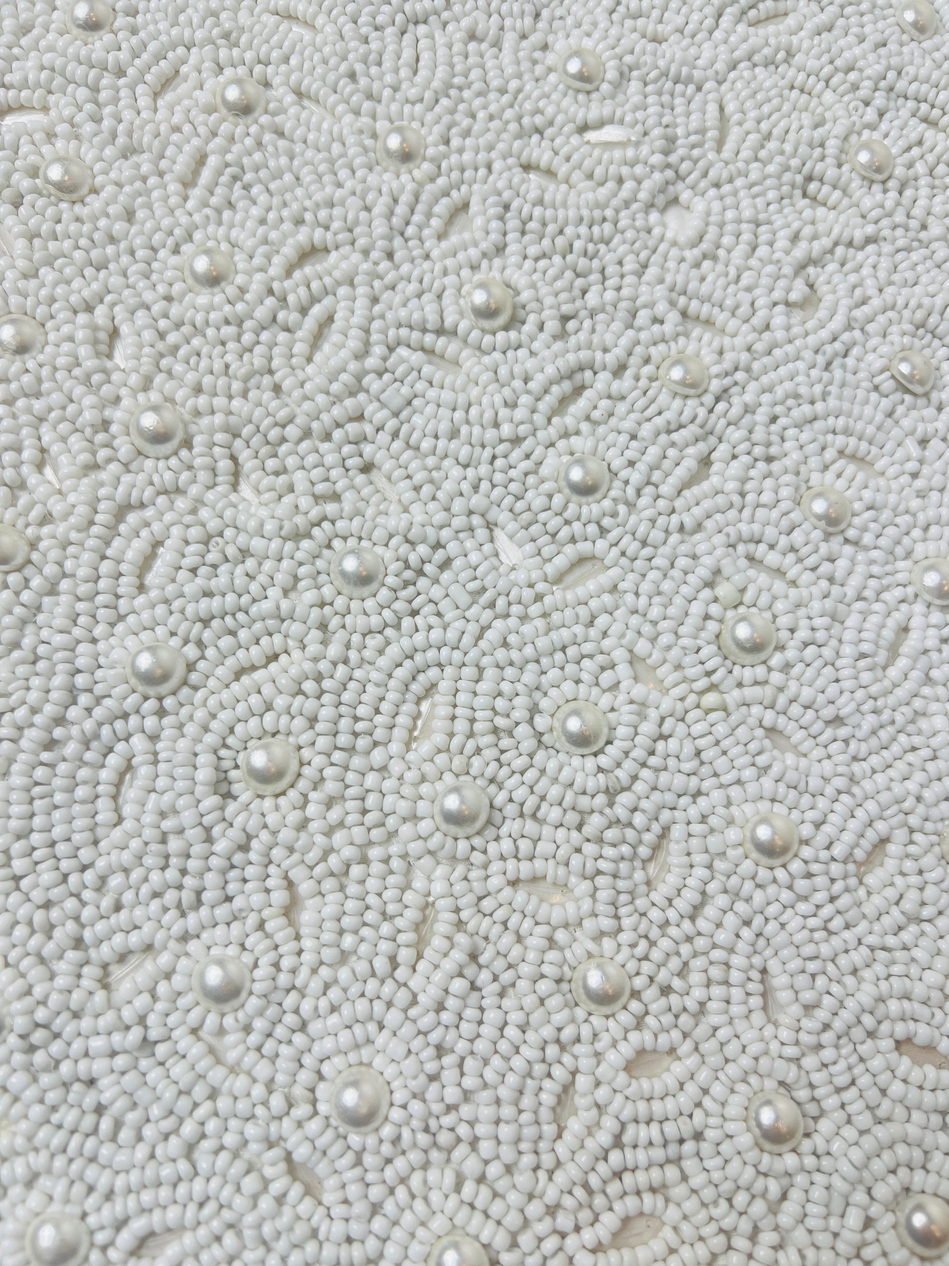 Ivory Pearl-Beaded Cushion Cover - Premium Home Decor by Moraari