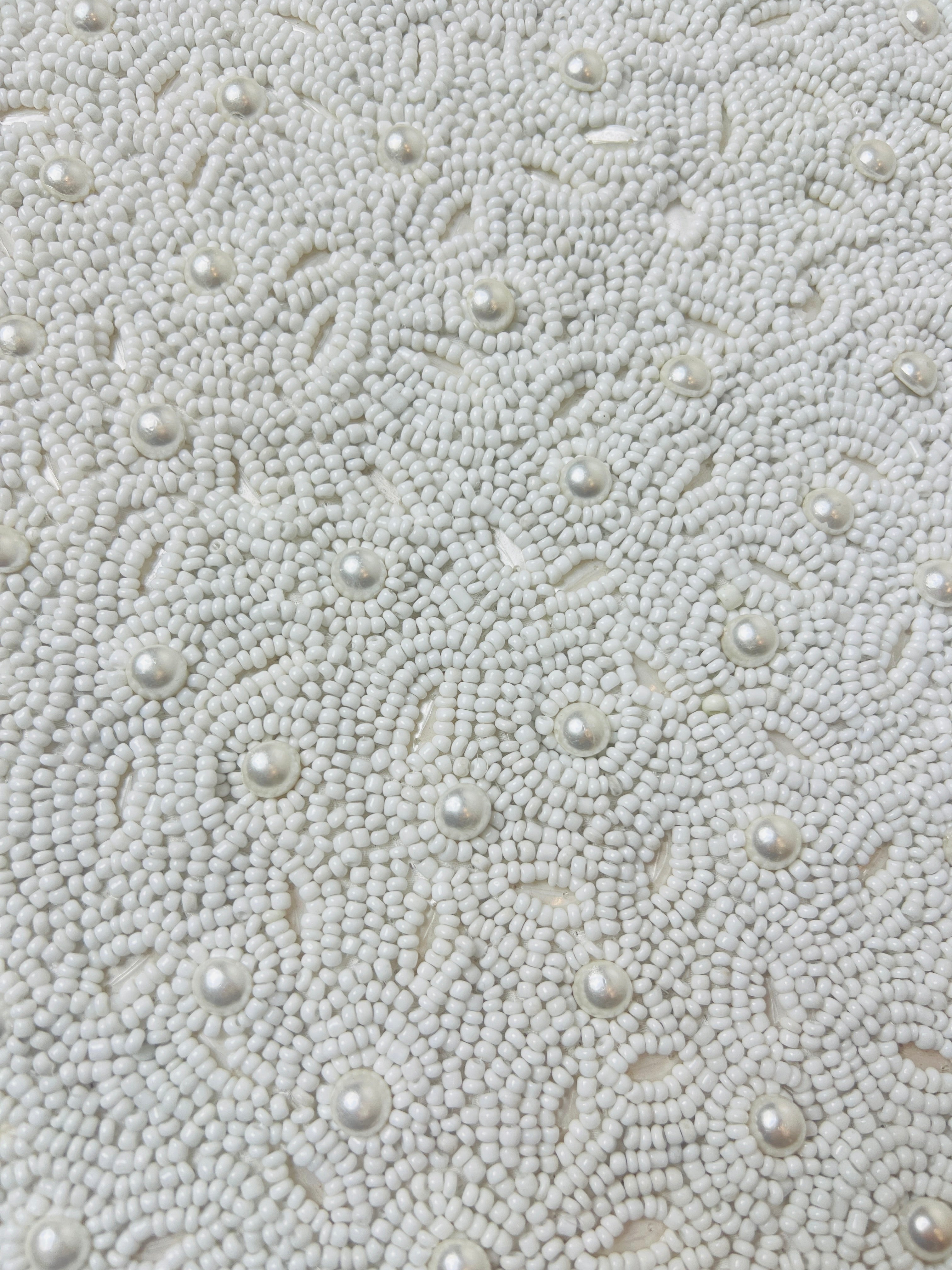 Ivory Pearl-Beaded Cushion Cover - Premium Home Decor by Moraari