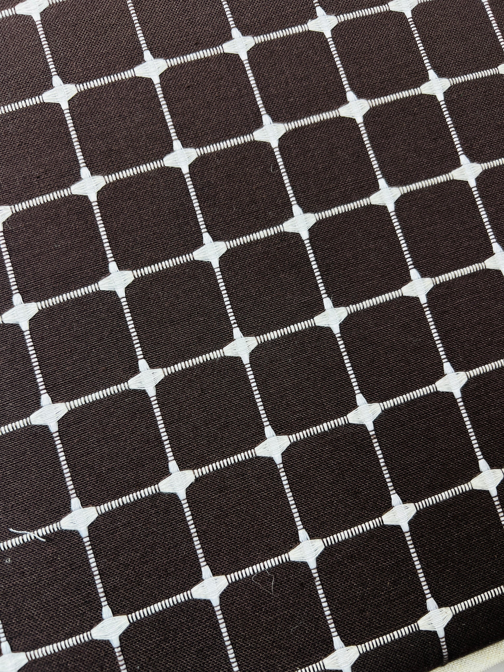 Espresso Lattice Seat Cushion - Premium Home Decor by Moraari