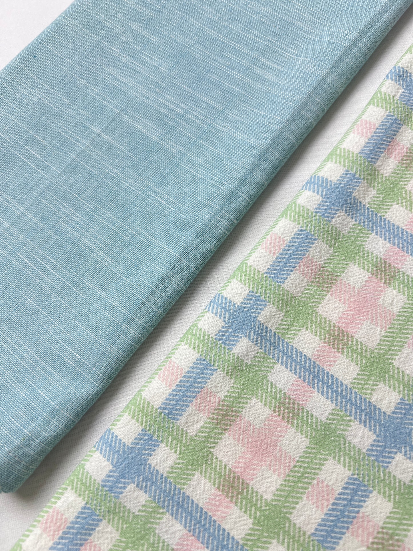Mist Check Kitchen Towel - Set of 2 - Premium Home Decor by Moraari