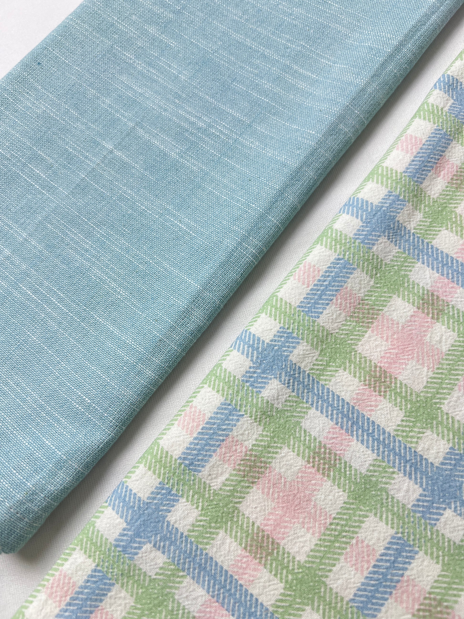 Mist Check Kitchen Towel - Set of 2 - Premium Home Decor by Moraari