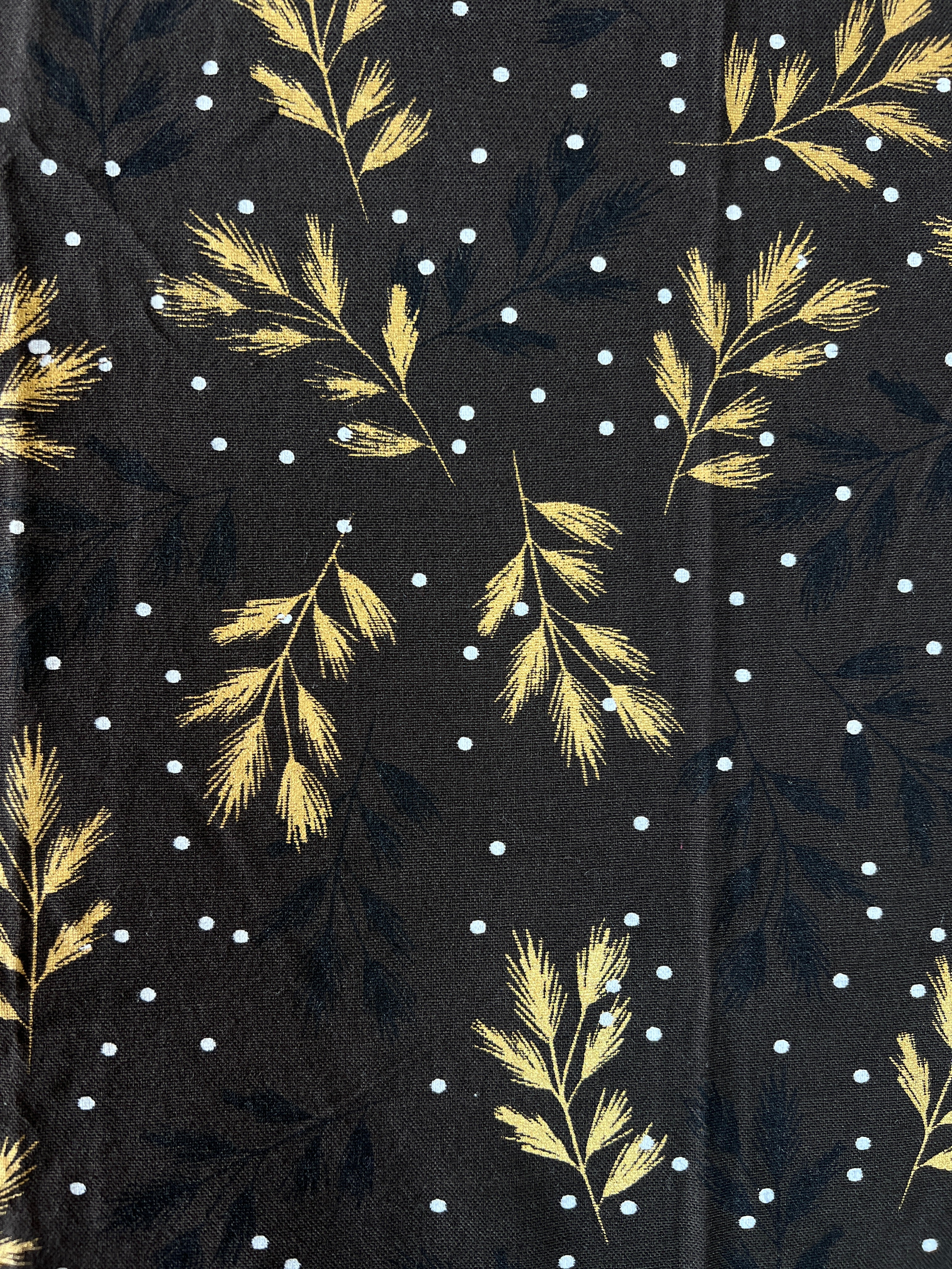 Coffee Gold Leaf Tablecloth - Premium Home Decor by Moraari